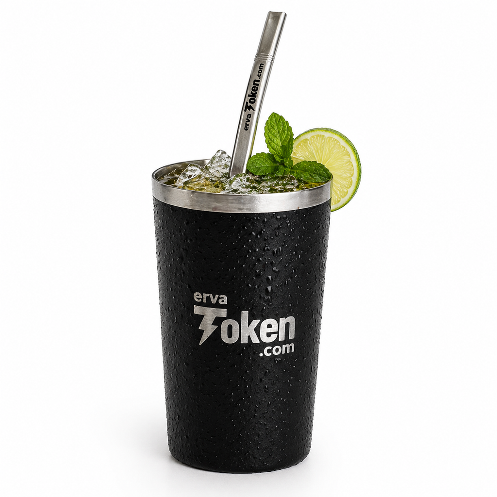 Kit Token Starter Pack: Erva 250g + Cuia 150ml + Bomba 16cm